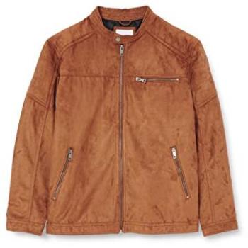 Jack & Jones Rocky Ket Jacket Cognac Pattern Fake Suede Male 2XL