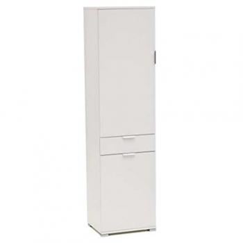 Armadio Naturale con 2 Ante e 1 Cassetto in Truciolato cm 45x38x174 h Marrone