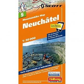 MTB-Karte 05 Neuchâtel 1:50.000: Mountainbike Map