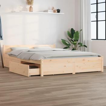 Bed Frame with Drawers 120x200 cm vidaXL
