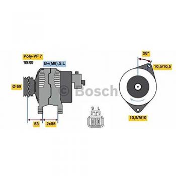 BOSCH Lichtmaschine 0 986 080 640