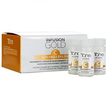 Tahe Gold Tratamiento capilar de mantenimiento Antiencrespamiento Infusion C con Provitamina B5 y Vitamina