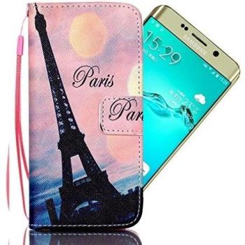 Funda Billetera PU Cuero para Samsung Galaxy S6 Edge Plus