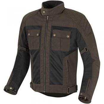 Merlin Shenstone Veste cirée de moto Brun M