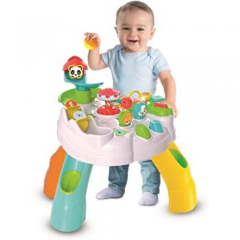 Clementoni Baby-Spielplatz-Tisch 1. Lebensjahr, Klangschnell, Mehrfarbig