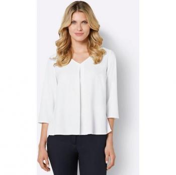 Elegante Plissee‑Bluse – Damen, Größe 38