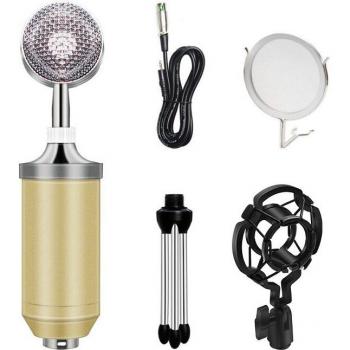 Set de micrófono BM-8000 con trípode y cable de 3,5 mm
