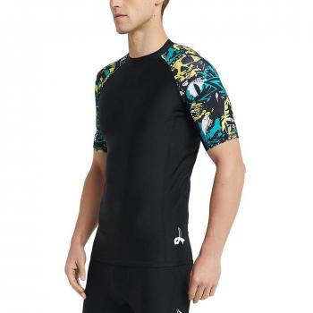 LAFROI Men's UPF 50+ Compression Rash Guard
