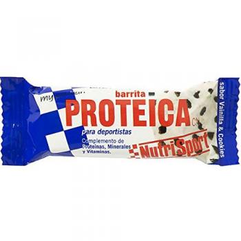 Nutrisport Caja Proteica Vainilla-Cookies , 24 barritas