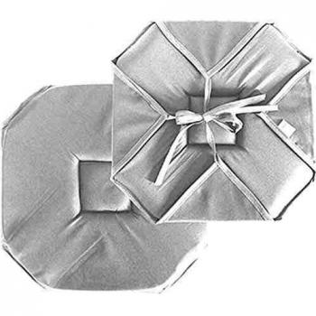 Galette de Chaise à Rabats 40 x 40 cm Blanc