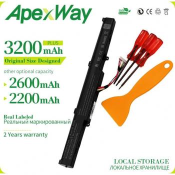 Batería Auxiliar Apexway 3200 mAh 14,8 V – ASUS A450J, A450V, X751L/M