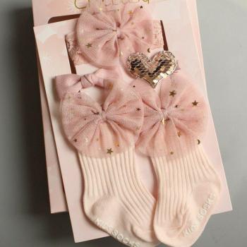 4pcs Newborn Frilly Tutu Socks and Headband