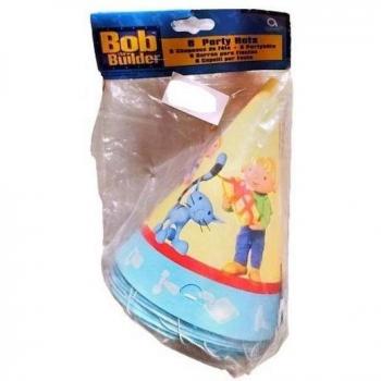 Gorros de Fiesta de Bob el Constructor (8 Piezas)