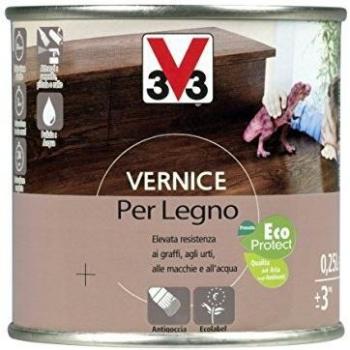 V33 Vernice decorativa per legno noce rustico 0.25 L