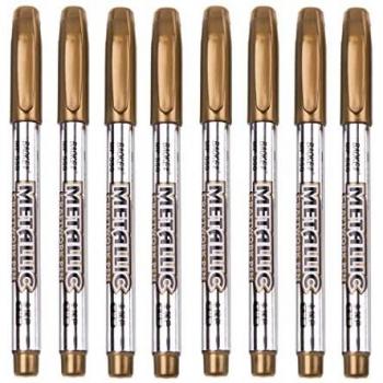 8 Stck Gold & Silber Metallic Marker Stifte