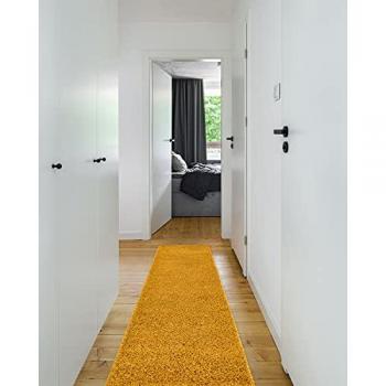 Soffi Shaggy Runner Rug 5cm Gold
