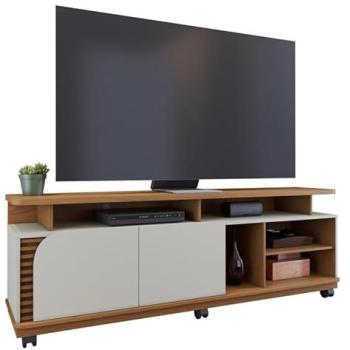 Meuble TV 75 Pouces avec 2 Portes et 9 Niches