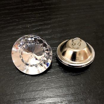 100PCS Clear Acrylic Buttons for Sewing Accessories 18mm 20mm