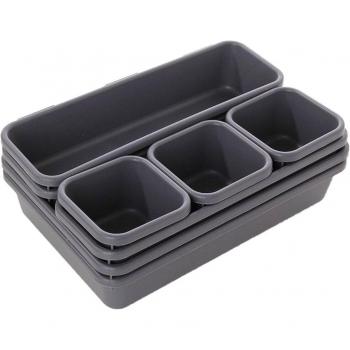 8PCs Office and Kitchen Storage Trays