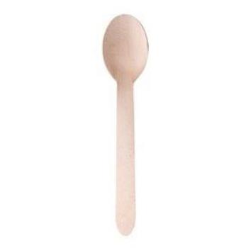 Cucchiaio di legno usa e getta 16 cm Signor Bio