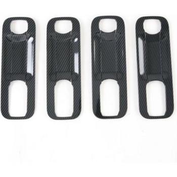 Accesorios de manija de puerta Ford F150 en fibra de carbono