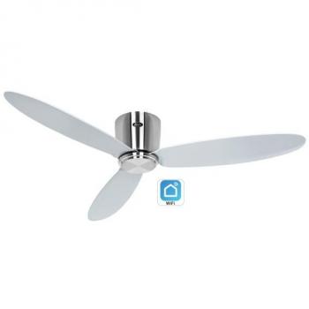CasaFan Eco Plano II Ventilatore da soffitto intelligente, Ø 132 cm, argento, DC