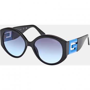Anteojos Guess GU7917 56L Lente Negro con Detalle Azul