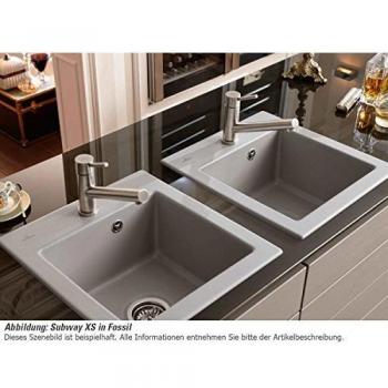 Villeroy & Boch Subway 45 XS Keramikspüle, Exzenterbetätigung, alpinweiß