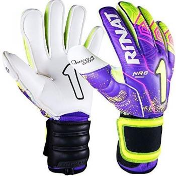 ETNIK Rinat Profi-Torwarthandschuhe 7 – Neon Lila & Gelb
