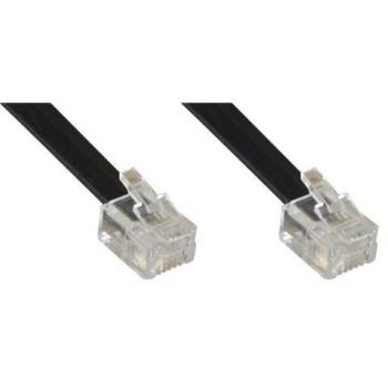 InLine® RJ11 Modularkabel, Stecker / Stecker, 4adrig, 6P4C, 6m