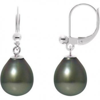 Orecchini Perlinea Tahiti Autentiche 8-9mm Argento Sterling Donna Sleeper