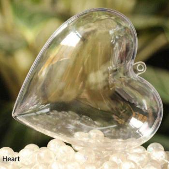 Transparent Plastic Christmas Hanging Ball with Candy Box