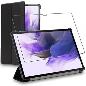Housse avec support Auto-veille pour Galaxy Tab S7 FE T730, 5G T736B