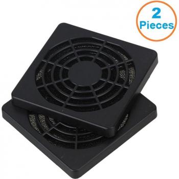 2pcs 60mm Dustproof PC Fan Filter Cover with Foam
