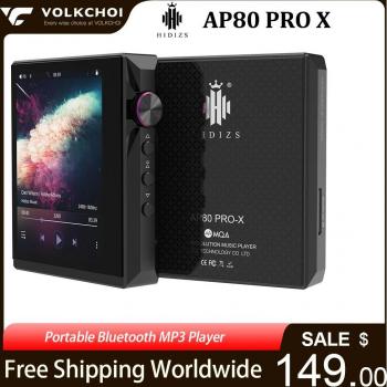 Hidizs AP80 Pro X HIFI Bluetooth MP3 MP4 Reproductor Musical Portátil ES9219C USB DAC MQA FLAC LDAC DAP
