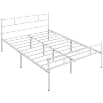 Doghe Letto in Metallo Bianco – 135x190 cm