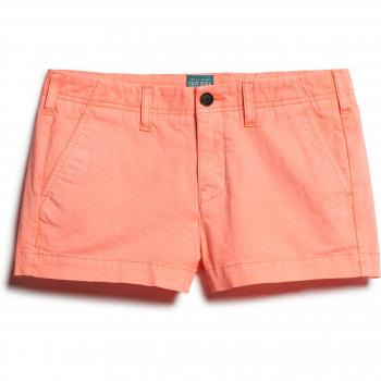 Superdry Damen Shorts VINTAGE CHINO HOT SHORT Neonrot