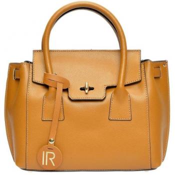 Isabella Rhea Hochwertige Lederhandtasche Braun