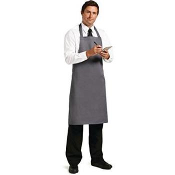 Chef’s Charcoal PolyCotton Apron with Extra Ties