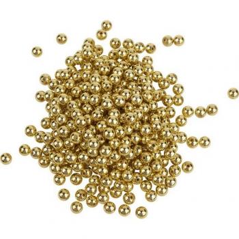 Bastelschmuck-VBS – 320 Stück, Ø 8 mm, Gold