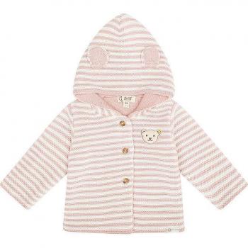 Steiff Baby Strickjacke Streifen Rosa 86