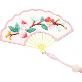 DIY Floral Embroidery Bookmark with Tassel