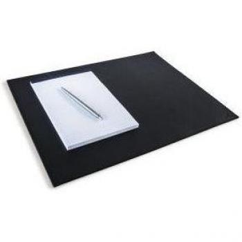 Classic Black Leather Conference Desk Pad