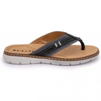 Tongs grises semelle blanche Homme OR'LAND