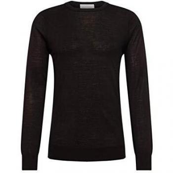 Scotch & Soda Herren Pullover aus Merinowolle, Schwarz