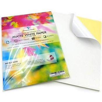 Evergreen White Matte Label Paper 50 Pack