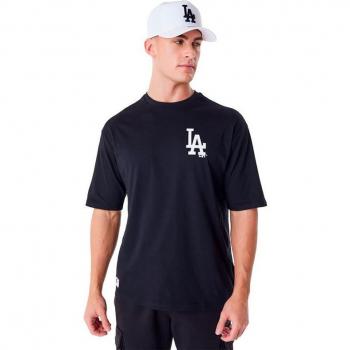 Camiseta New Era oversize de los Dodgers de la MLB Essentials negra para hombre