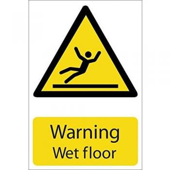 Draper 'Warning Wet Floor' Hazard Sign | 72439