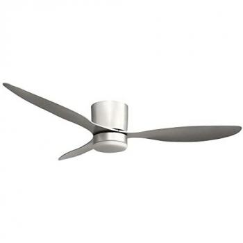 Ventilador DC Nasim Plata 132cm 3 Aspas con Iluminación LED 16W 1600lm 4000K