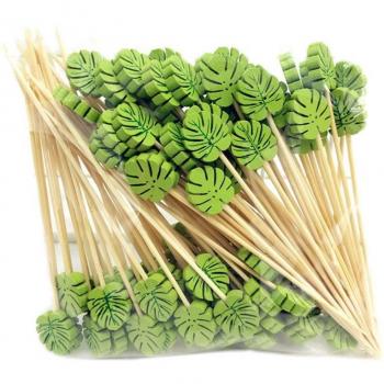 100 Pcs Handmade Bamboo Food Picks
